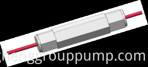The temperature sensor of the submersible pump1